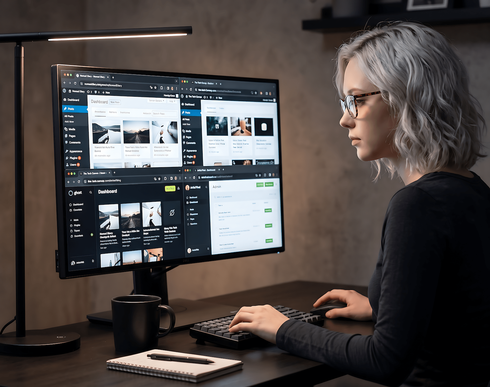 Solo content operator managing multiple blogs with an AI-assisted workflow