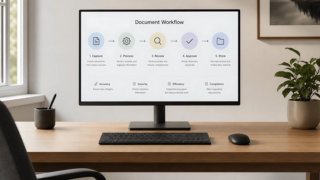 Solo remote worker using AI tools for remote work on a clean minimal desk setup