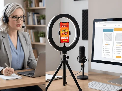 Comparison of real live selling, livestream selling, and website selling for affiliate marketing conversion